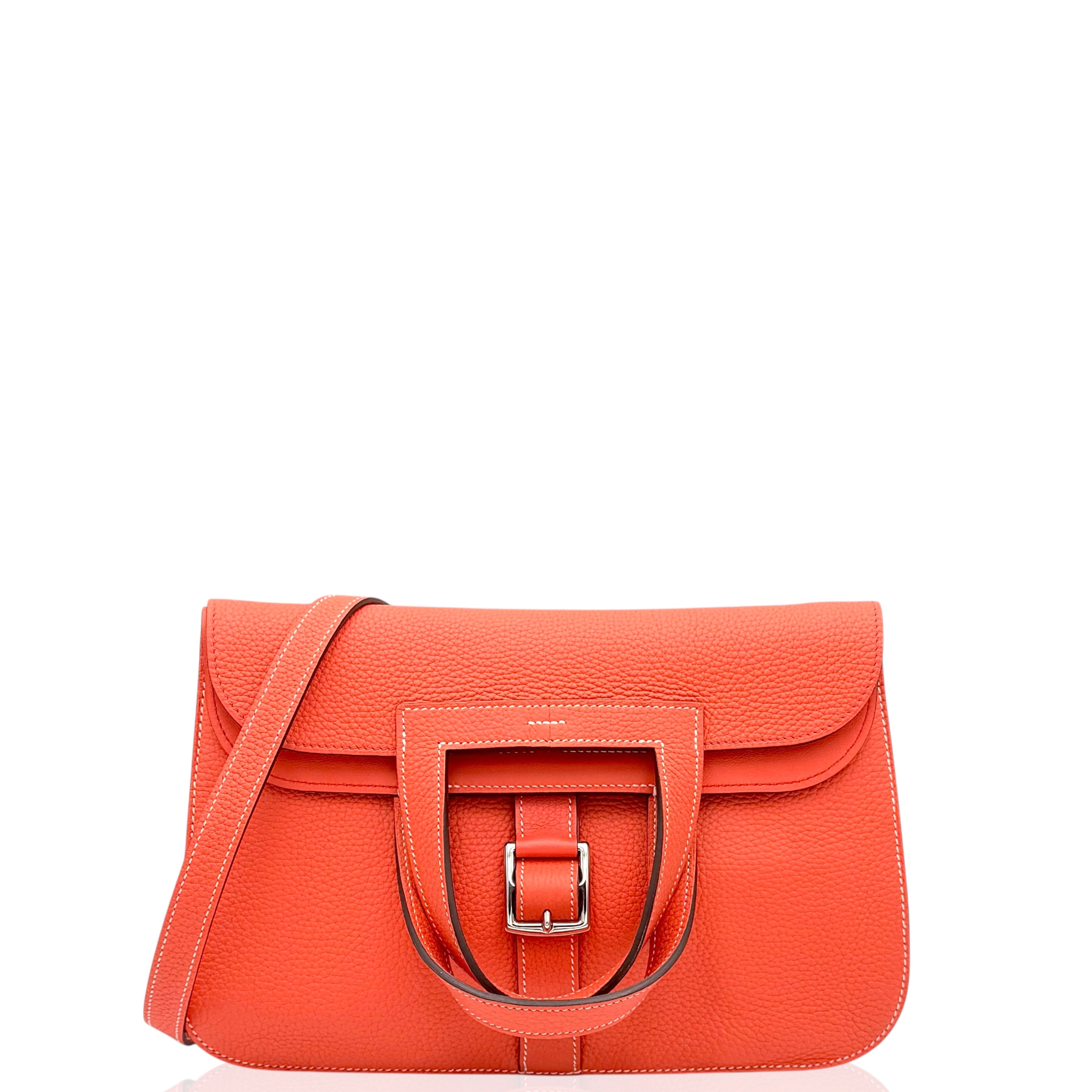 Hermes Halzan 31 Taurillon Clemence 9J Feu Orange - 0121o4-1_d11e2ca8-411c-4e06-b8d3-e740a66563aa
