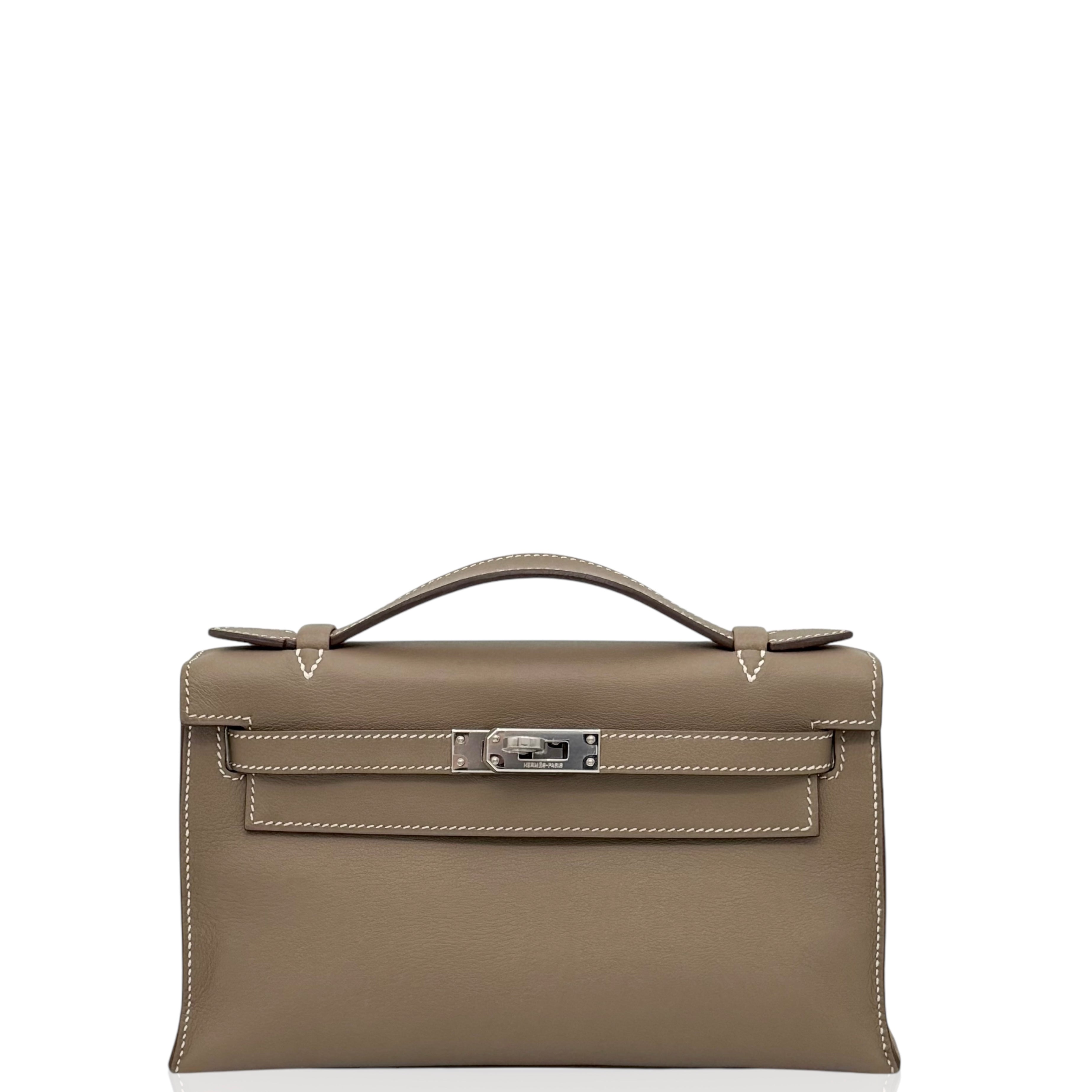 Hermes Kelly Pochette Swift 18 Etoupe - 0121p5-1_f1eec5af-ee96-4d9a-bac5-ccfe65708c75