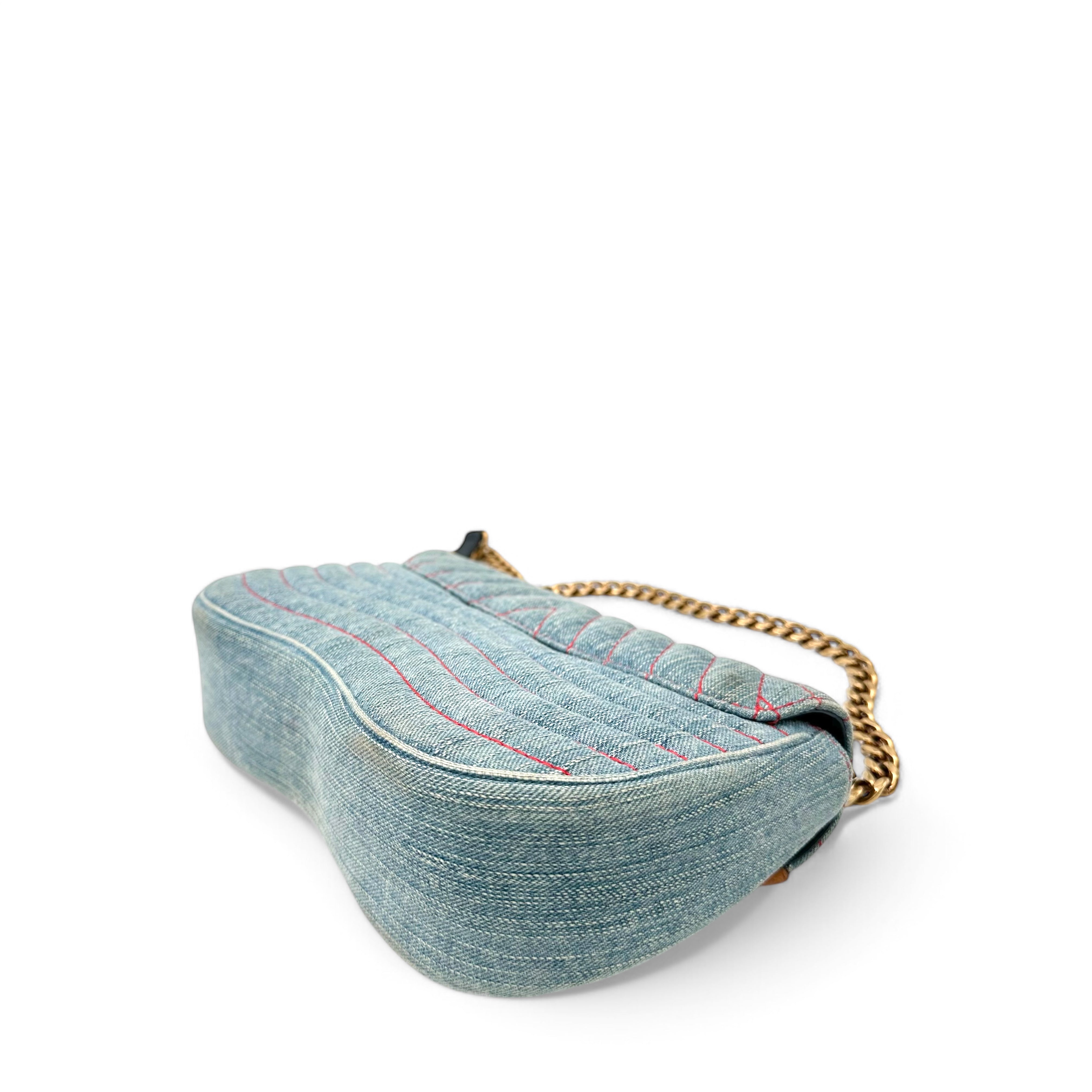 Louis Vuitton Lucky Charms Embroidered New Wave Chain Bag MM Denim Light Blue - 0218n3-9_cbf47dd1-728a-440e-b1bb-d72e3adde826