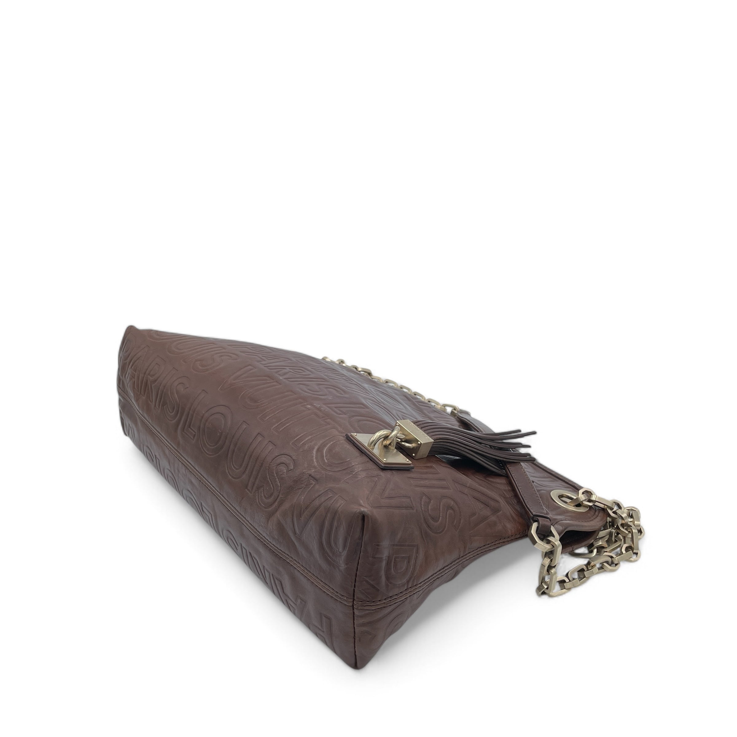 Louis Vuitton Tassel Embossed Paris Souple Wish Calfskin Brown - 0218r3-9_4ba4c131-1300-4f58-aad1-0302a09eafb0