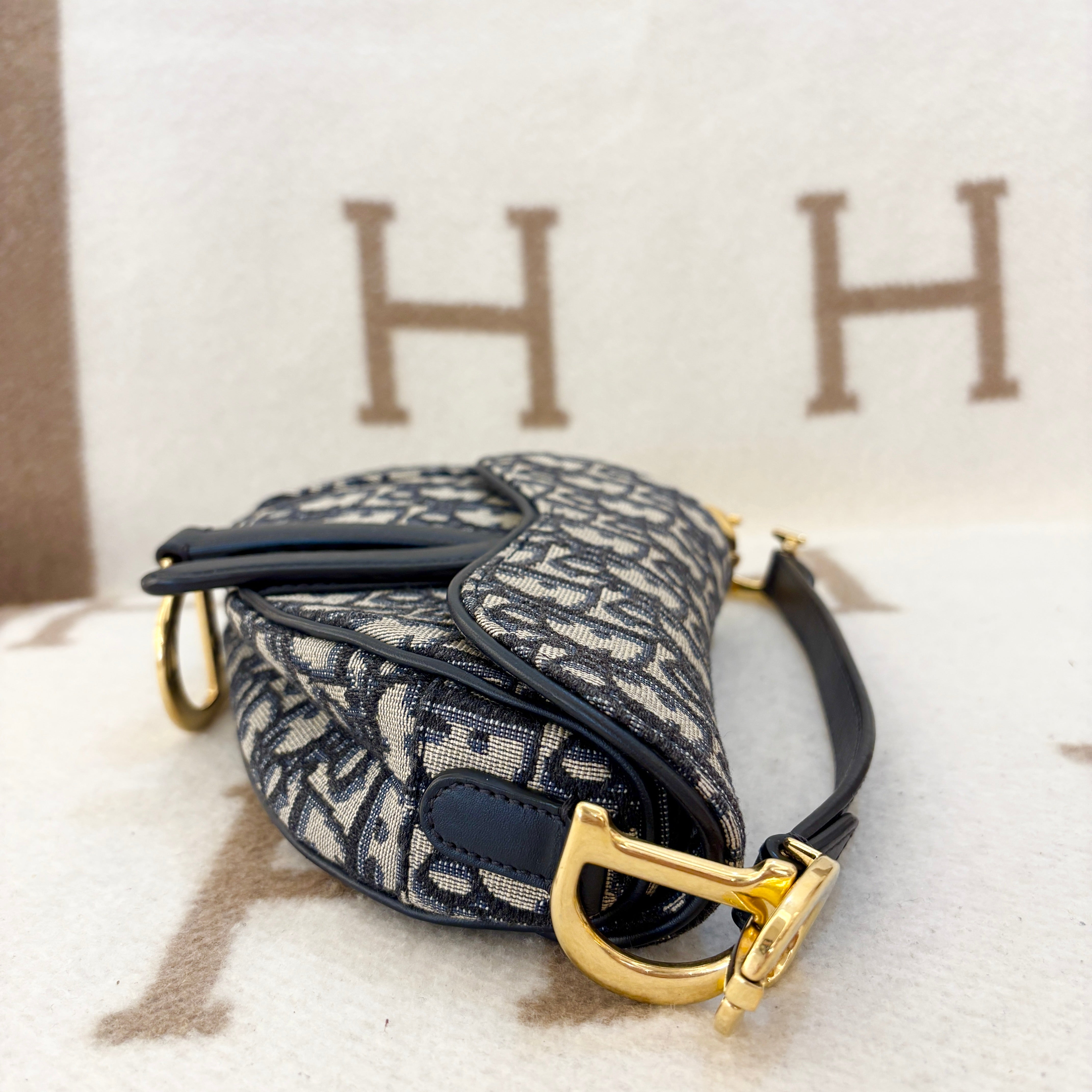 Dior Small Saddle Bag Oblique Black - 0419m2-7_5f4c813c-0b10-4ec5-98e2-5417f03aa963