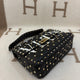Valentino Rockstud Shoulder Bag Lambskin Black White - 0429v3-10