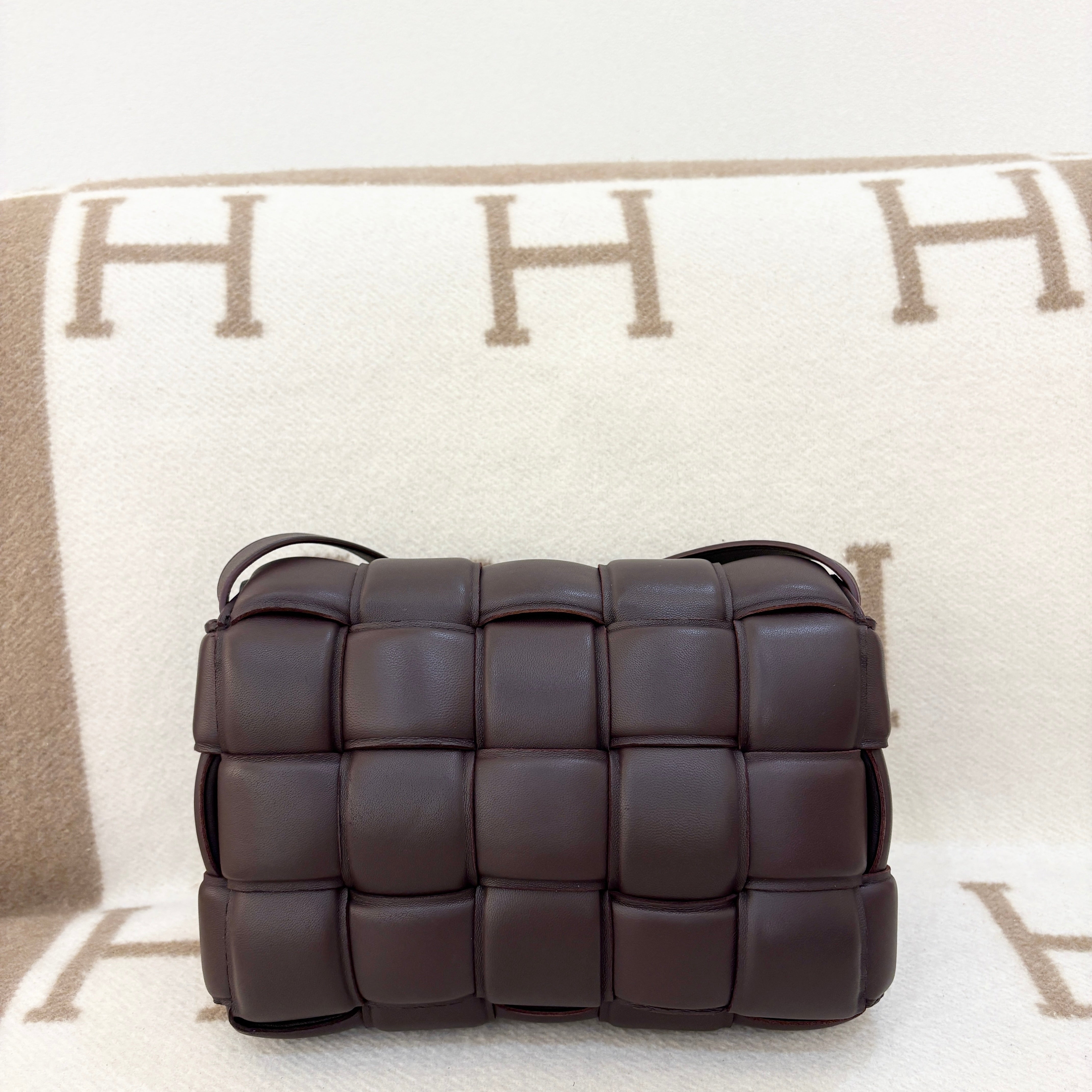Bottega Veneta Small Padded Cassette Crossbody Bag Lambskin Purple - 0527n6-4