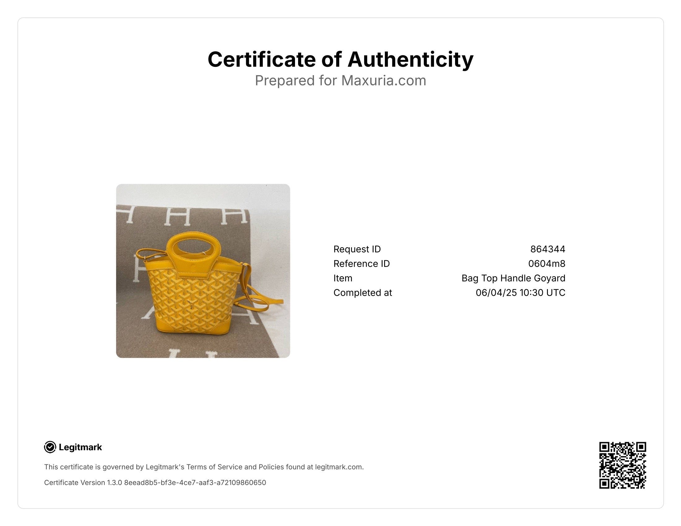 Goyard Beluga Mini Goyardine Yellow - 0604m8-3_70eeb0c9-9f21-41f6-831b-1f84d6956cdb