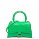 Balenciaga Hourglass Top Handle Xs Calfskin Crocodile Embossed Green - 0607m3-1_f42cba70-4cc5-4ed9-806d-54f40377222f