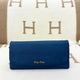 Miu Miu Shoulder Bag Calfskin Dark Blue - 0614n4-2