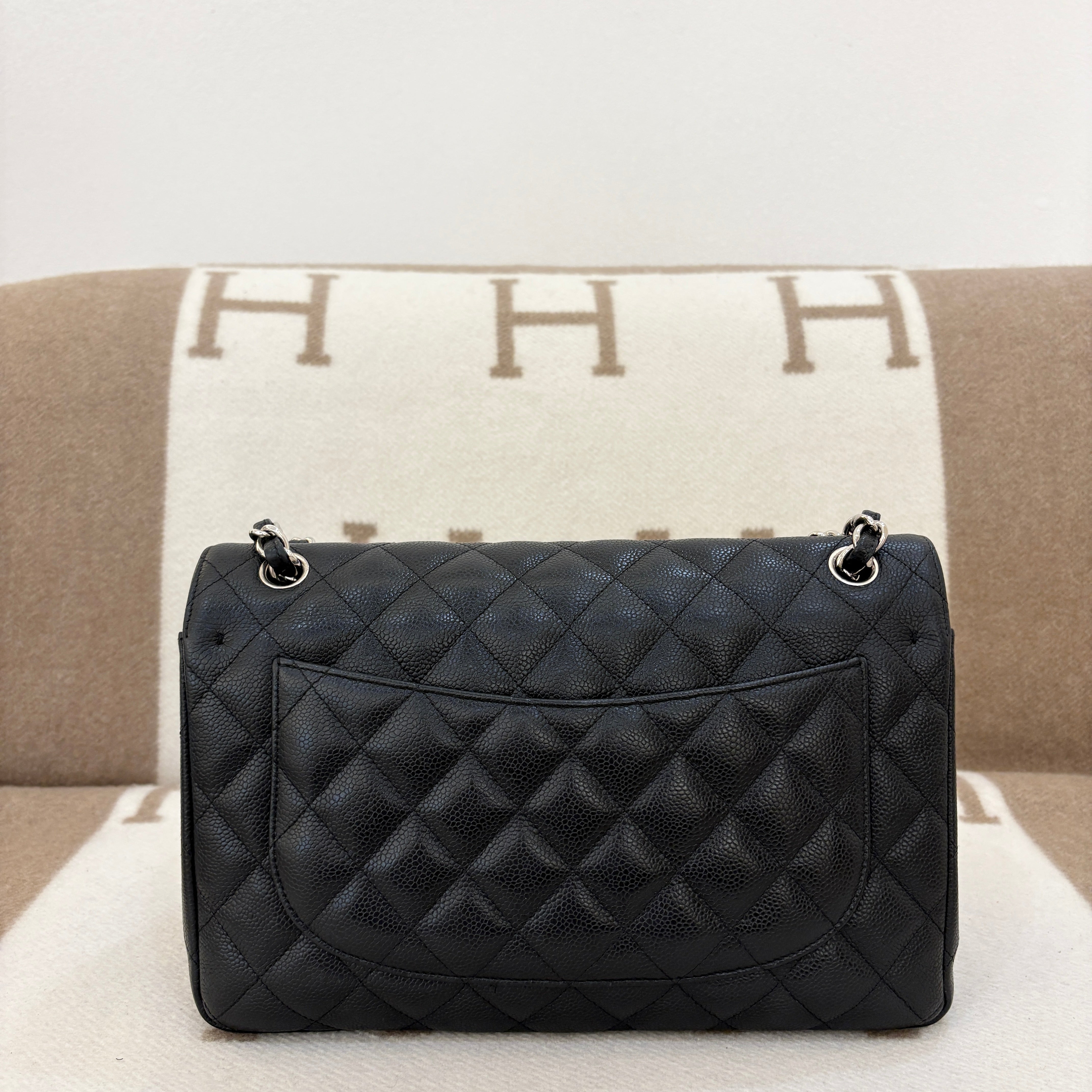 Chanel Jumbo Double Flap Grained Calfskin Black - 0706n9-4_cdf8ccb1-4cb2-48d0-8eaf-89c899c83e35
