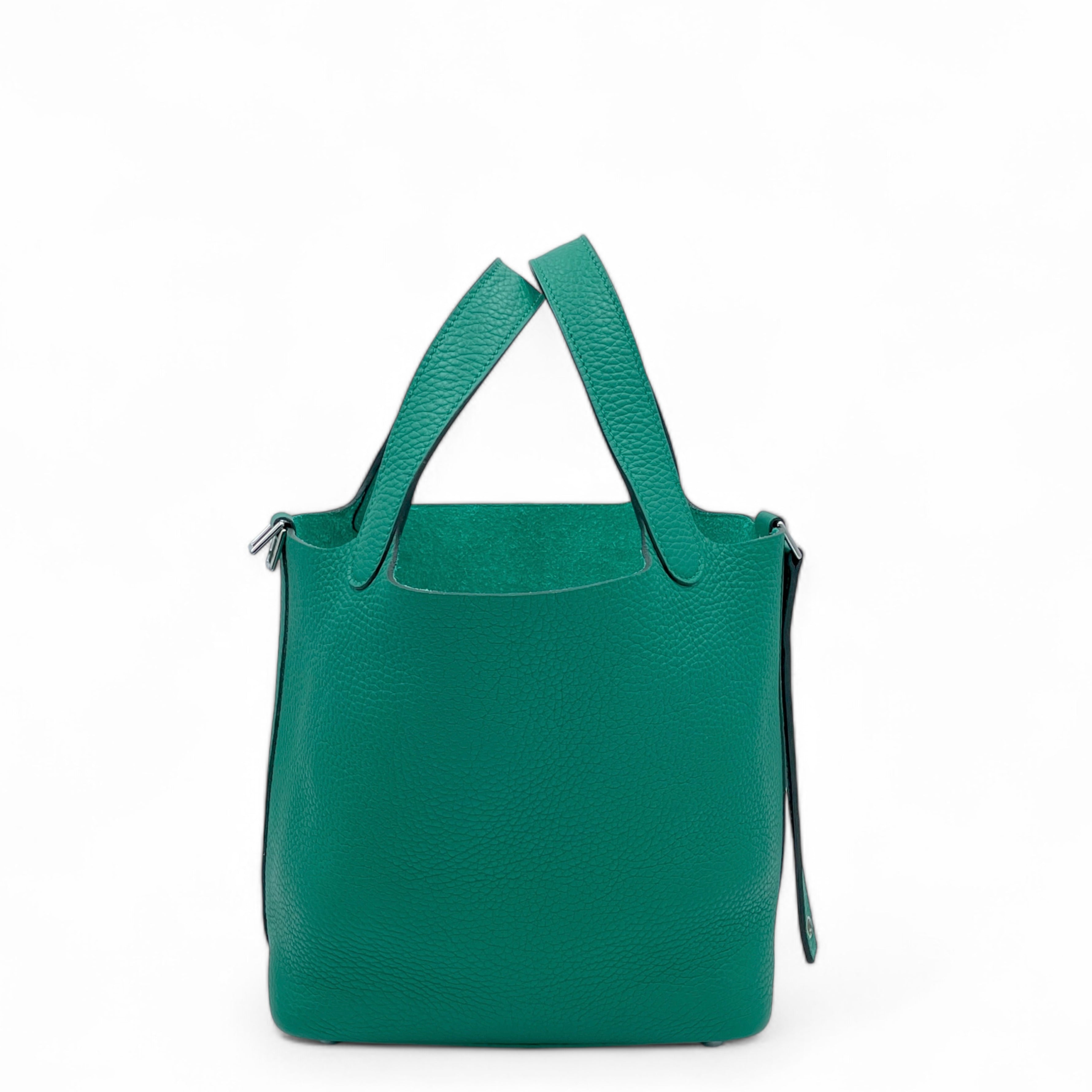 Hermes Picotin 18 Taurillon Clemence U4 Vert Vertigo - 1207a7-4_7771ae7e-ba38-43bf-9549-4c8599baab5a
