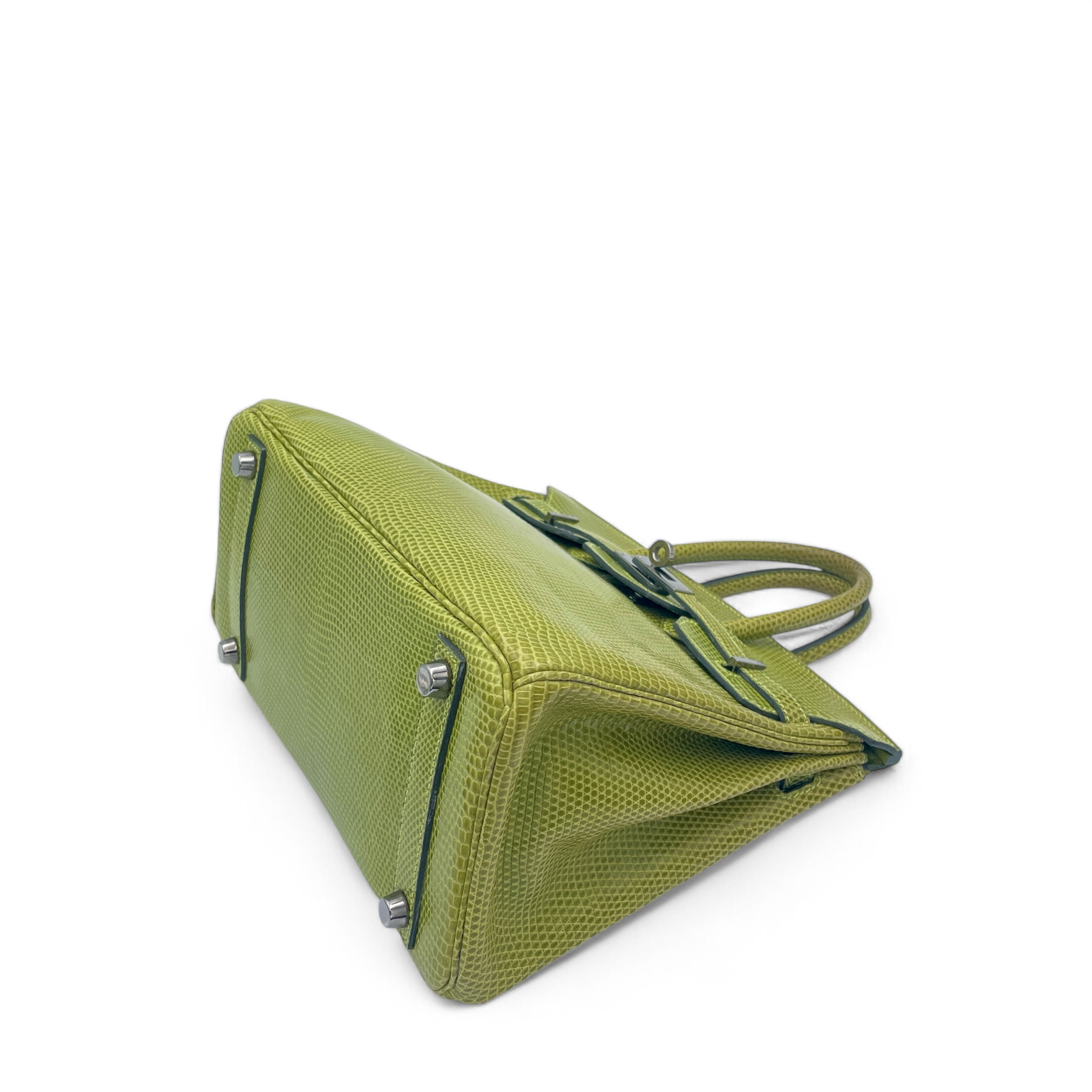Hermes Birkin 25 Lizard 66 Vert Anis - 1223a1-6