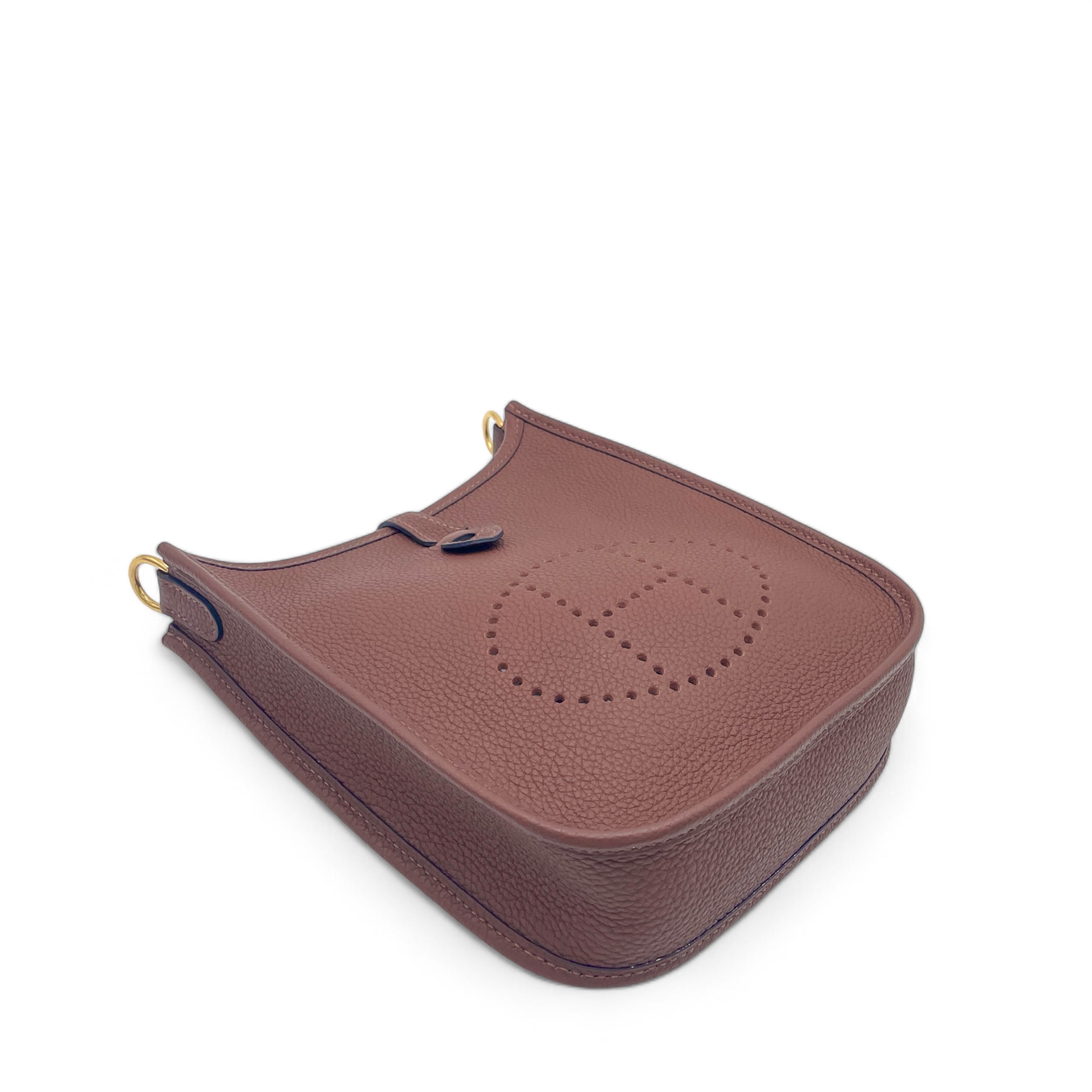 Hermes Mini Evelyne Taurillon Maurice 47 Chocolate - 1231b9-4_e3a31998-979b-44d3-a942-699ce9a8ee68