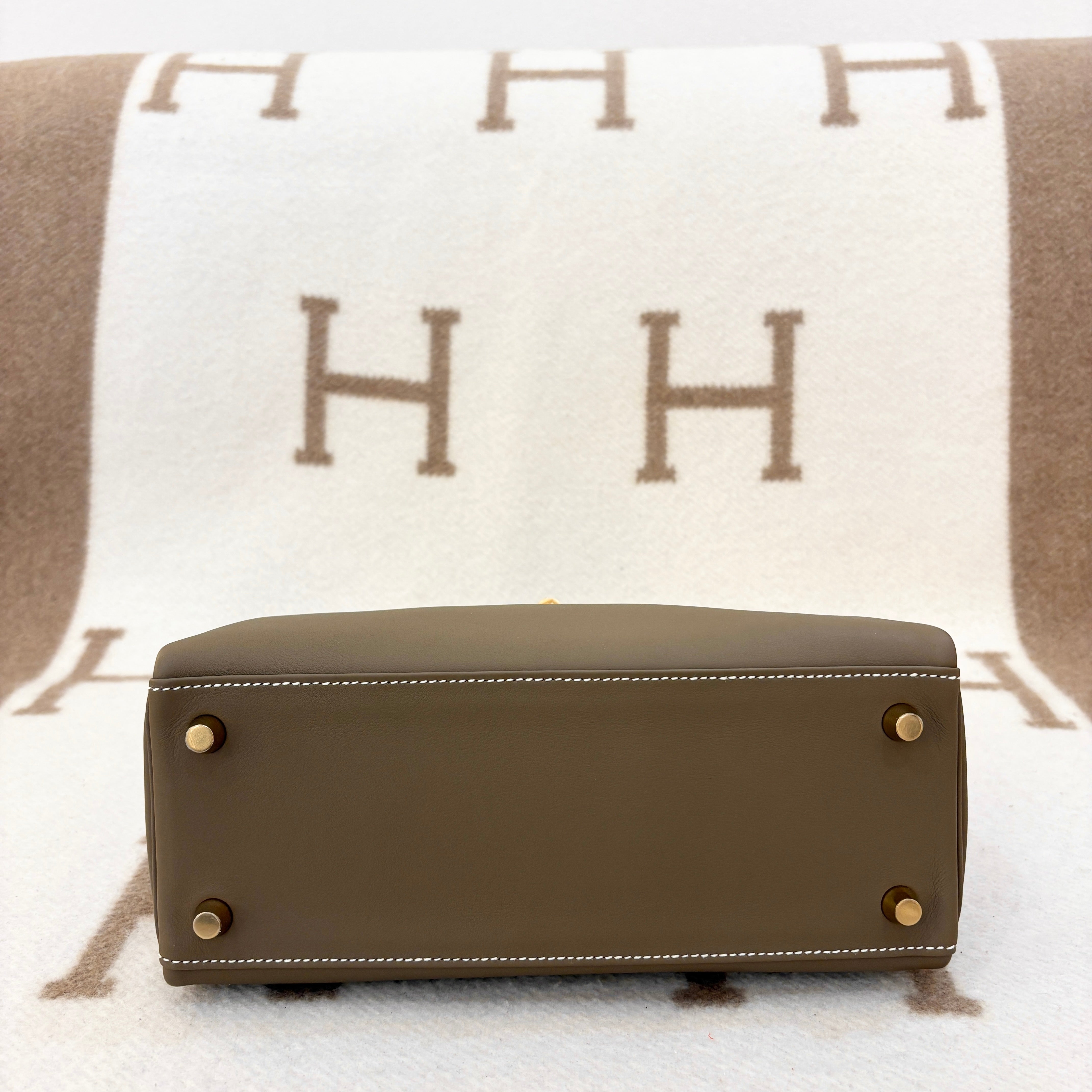Hermes Kelly 25 Swift 18 Etoupe - ha0329a0-7