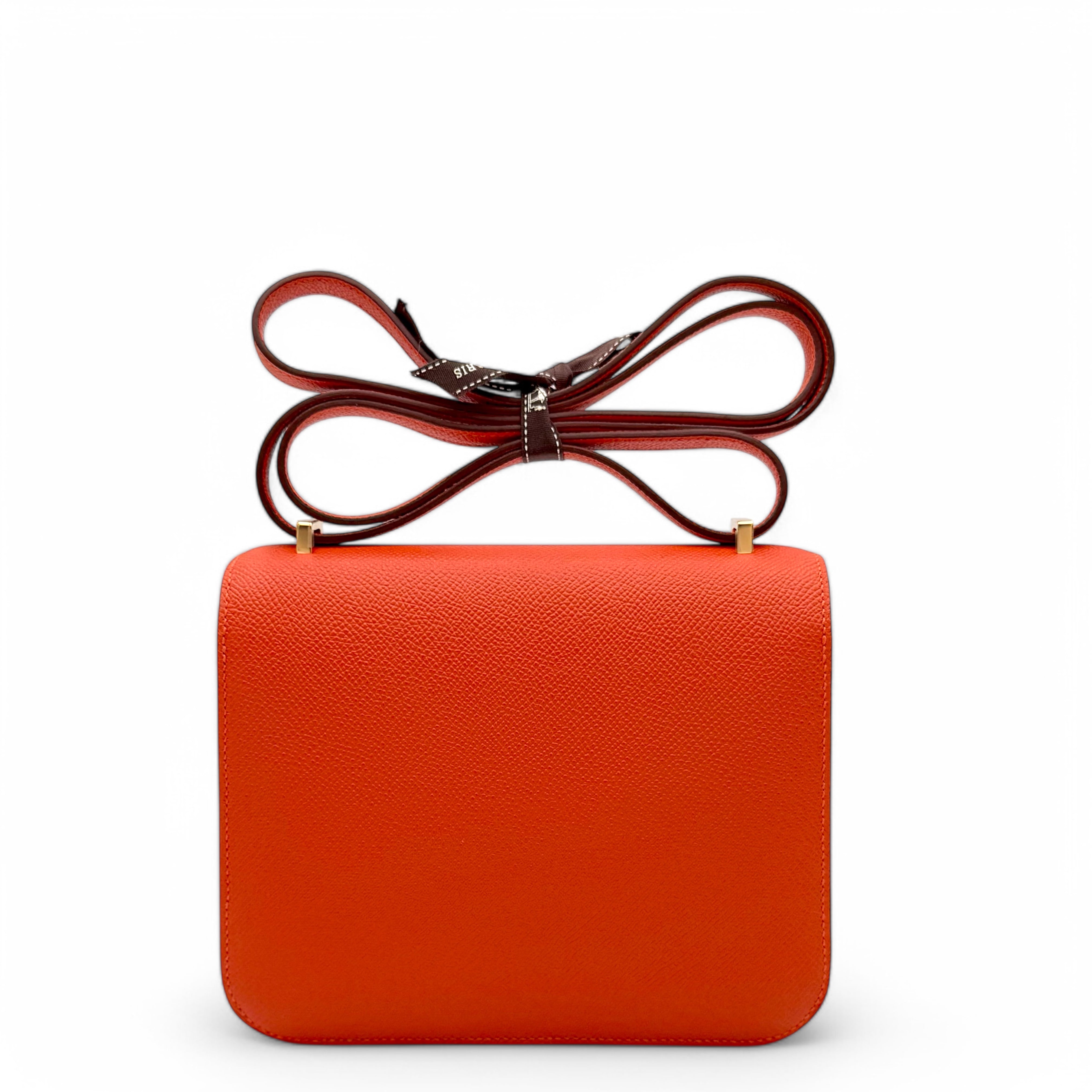 Hermes Constance 19 Epsom 8V Orange Poppy - md0130a0-2