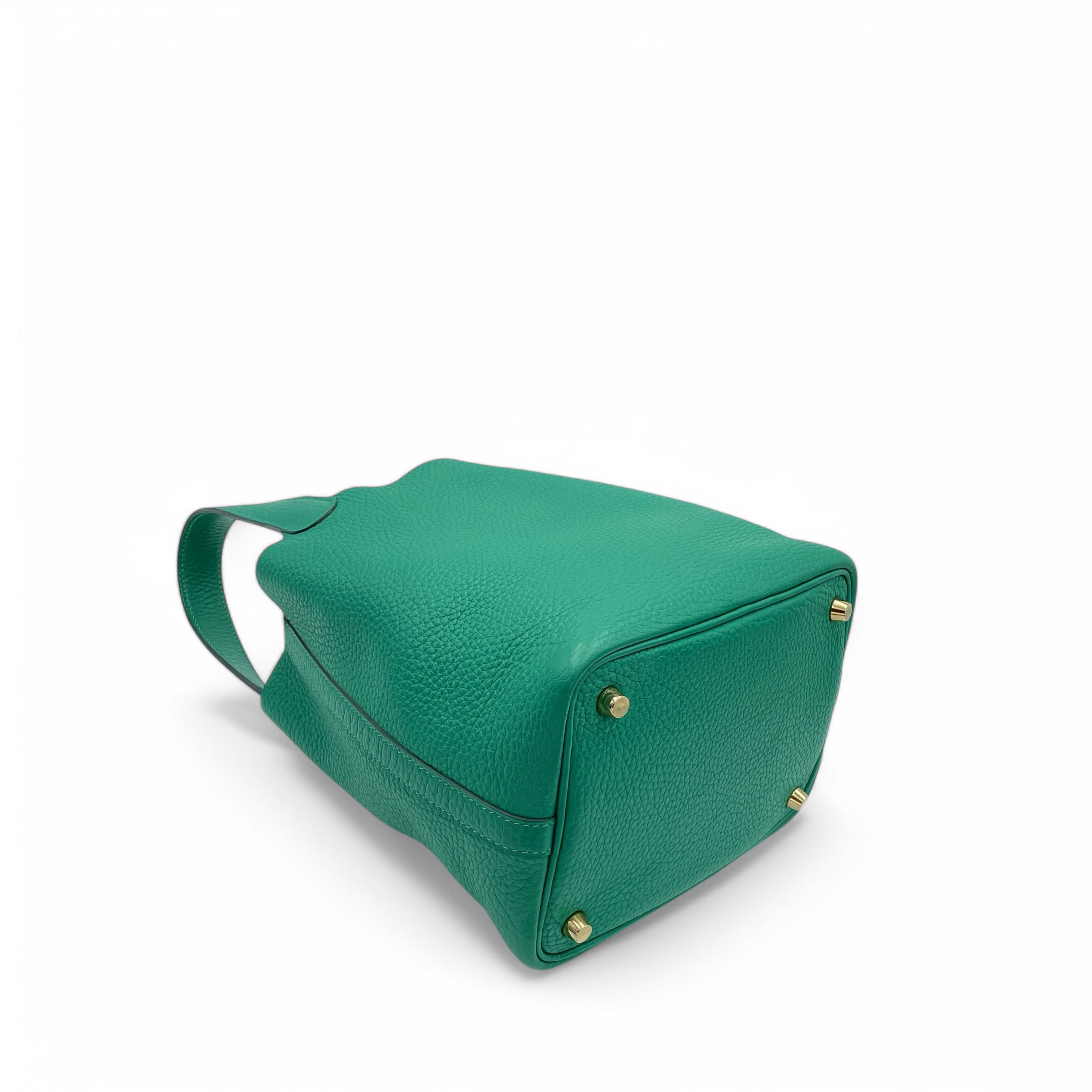 Hermes Picotin 18 Taurillon Clemence U4 Vert Vertigo - md0212a0-9