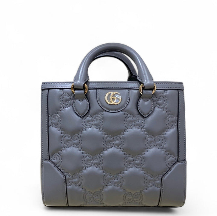 Gucci Matelasse Mini Top Handle Guccissima Grey