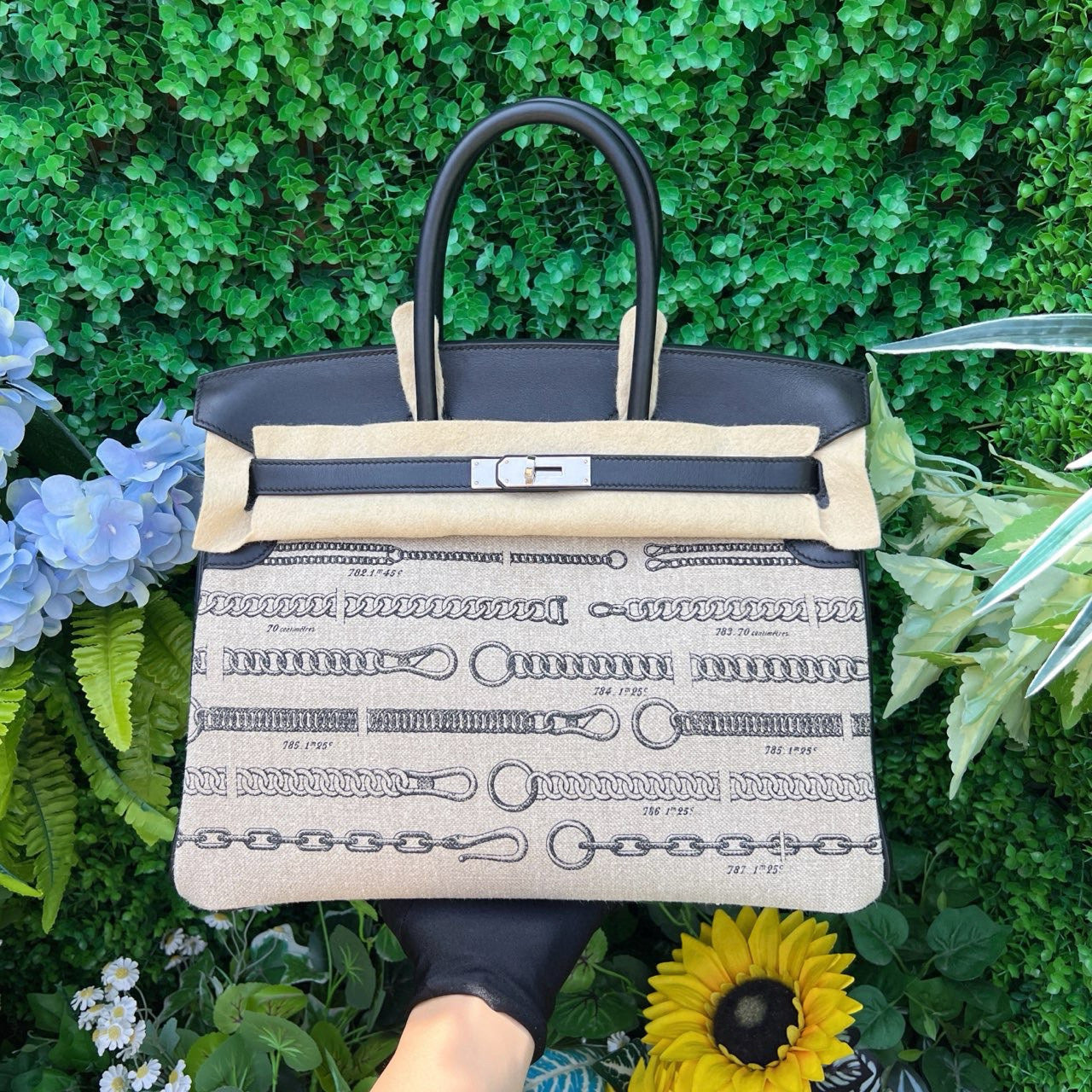 Hermes Dechainee Birkin 35 Toile De Camp Swift 89 Noir - mk102738-4_6bb50cf9-2e93-4ba0-893c-009086010a48