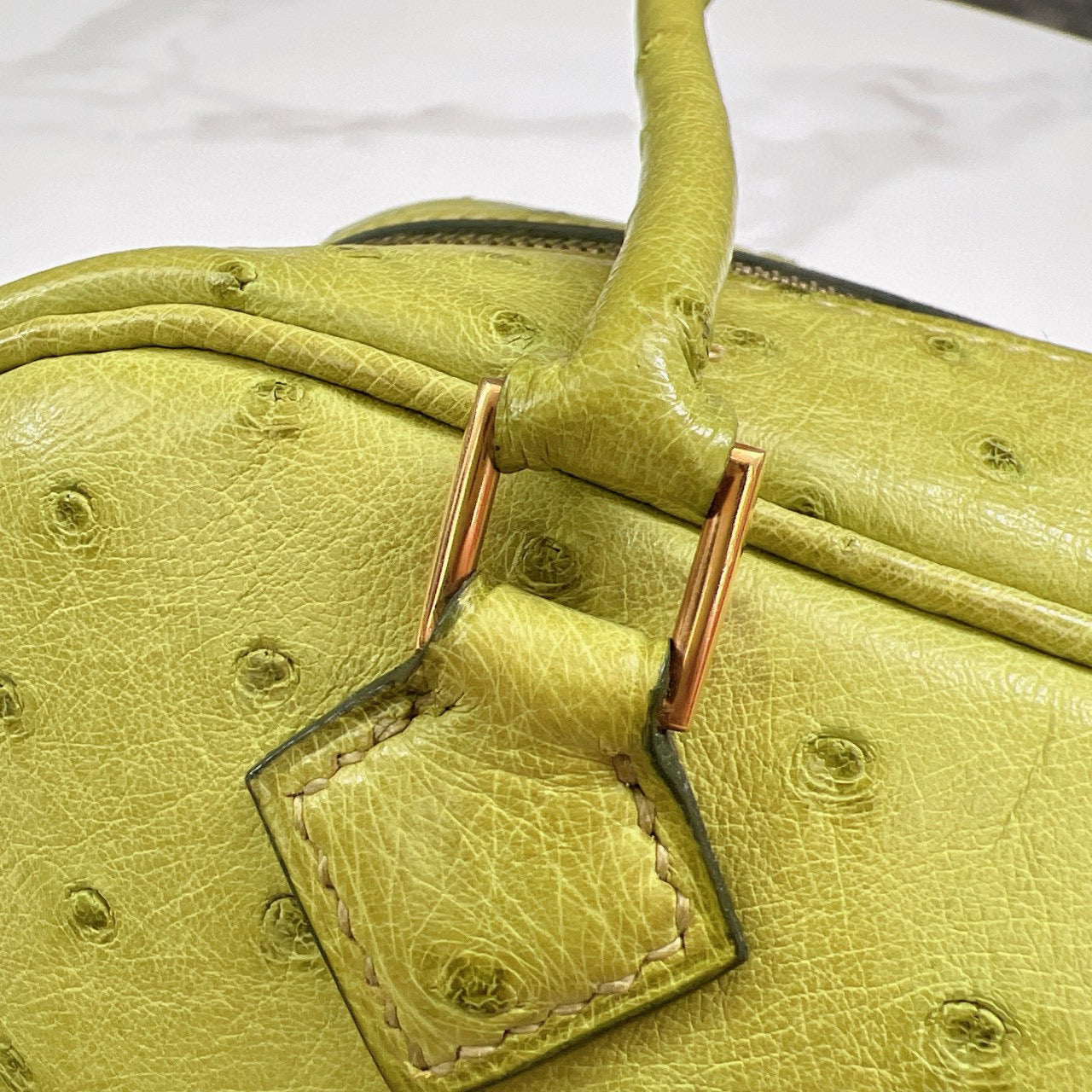 Hermes Plume 20 Ostrich K6 Granny - mk102751-14_8b6f54bf-ab3e-49d4-bd09-10bbf2b7b79a