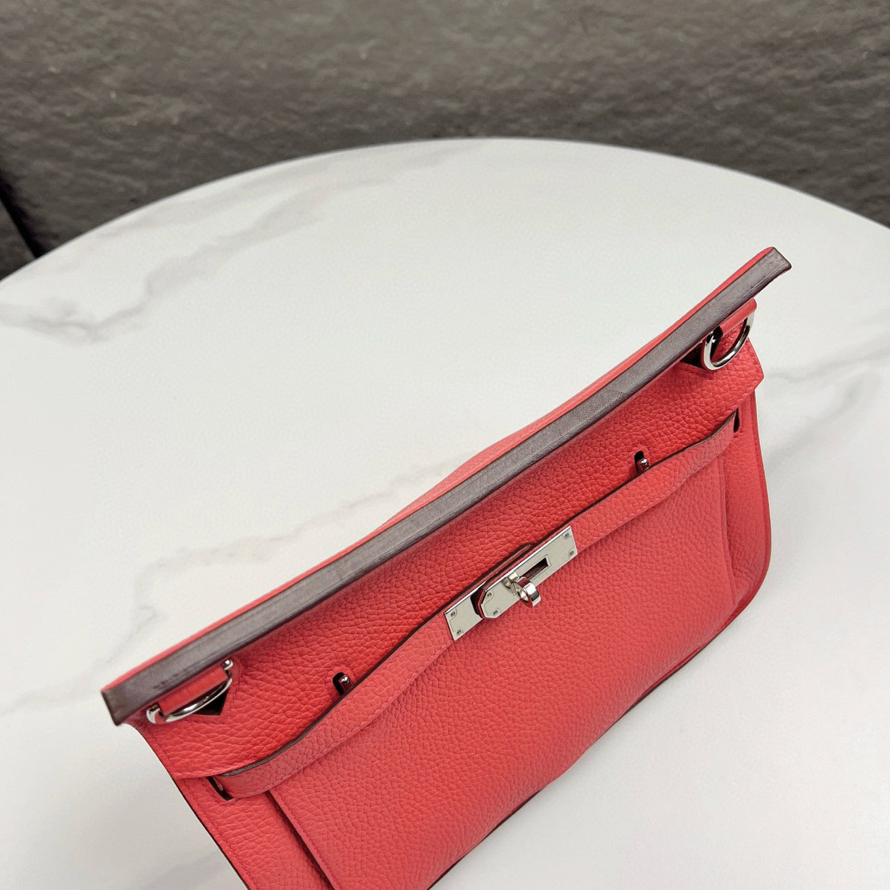 Hermes Jypsiere 28 Taurillon Clemence A5 Bougainvillier - mk102850-14_b2c4a161-fc74-4659-8f80-3444d76453d9