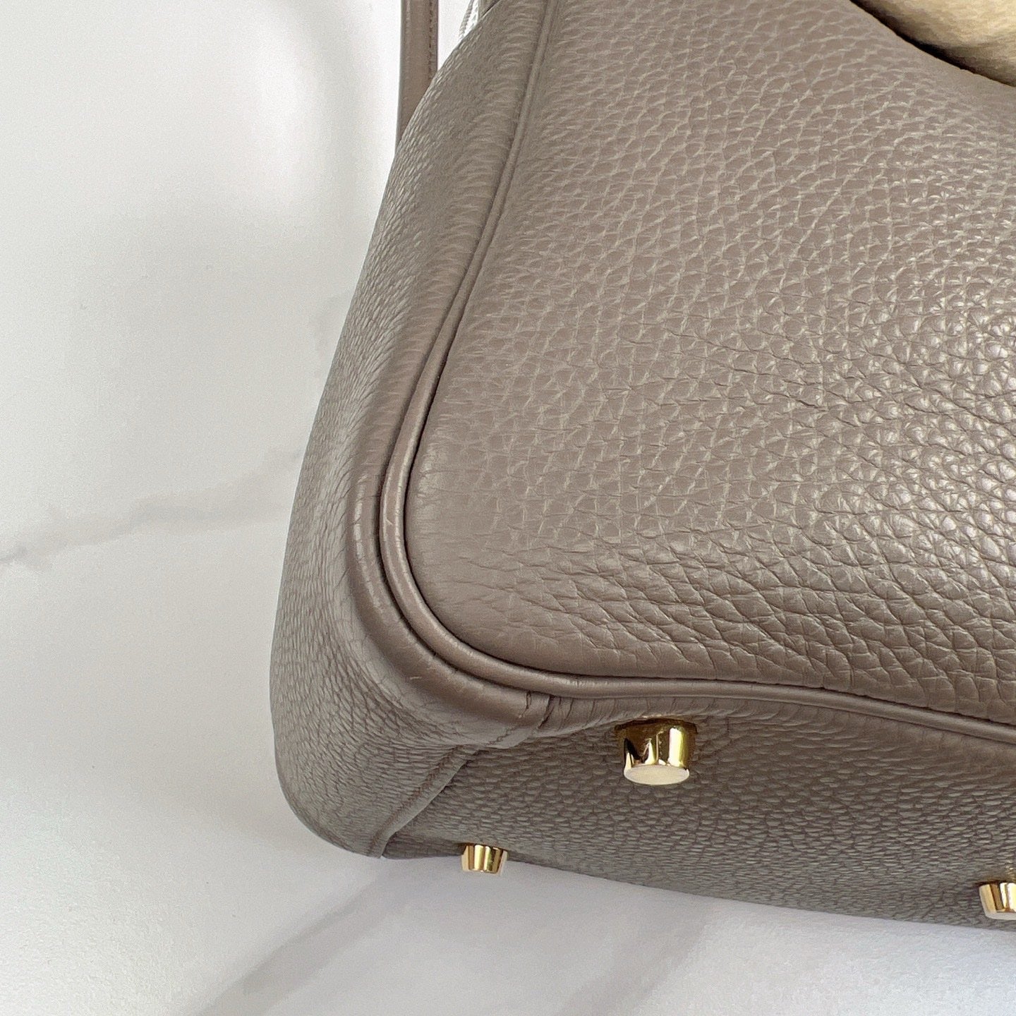 Hermes Lindy 30 Taurillon Clemence 8F Etain - mk103113-13