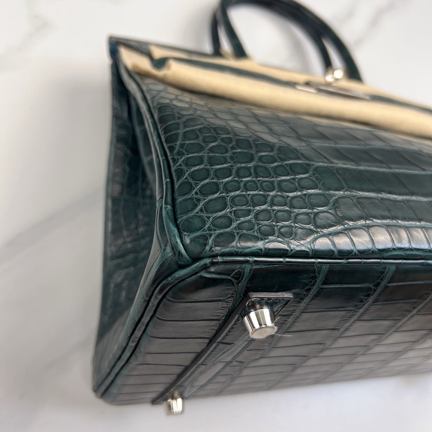 Hermes Birkin 30 Matte Alligator 6O Vert Bronze/ Vert Cypres - mk103212-13_0dc3d503-1143-42c2-9c05-59db30cf96dd