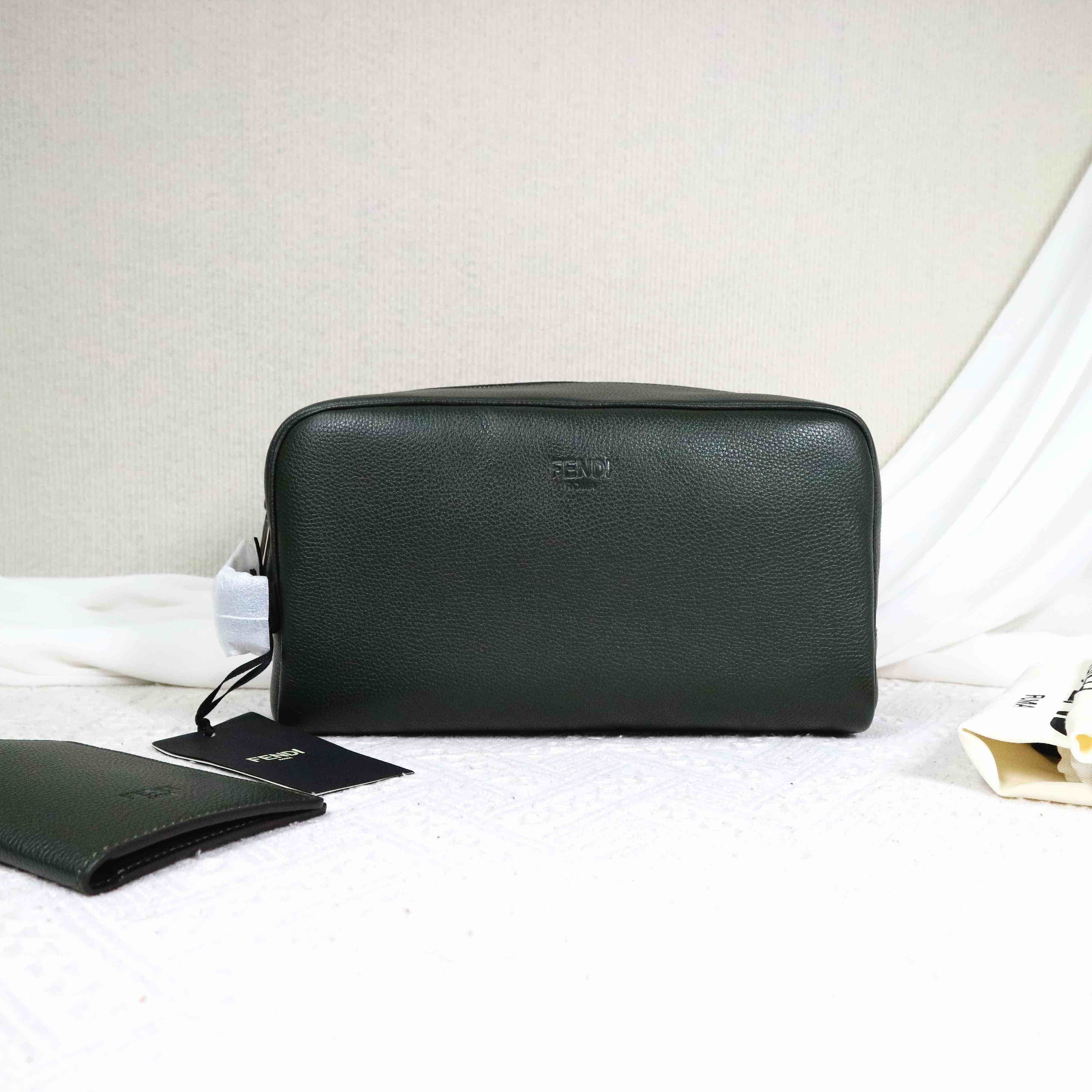 Fendi Clutch Calfskin Dark Green - mm12753433-2_90a81f02-06de-4688-a933-1adb95624a4b