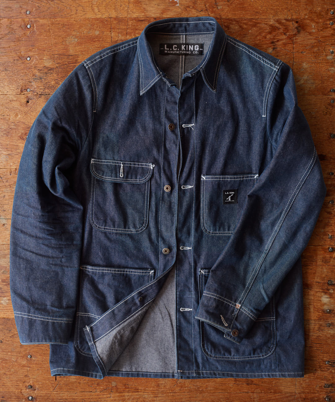 LC King Rigid Denim Core Coat - Made in the USA – LC King Mfg