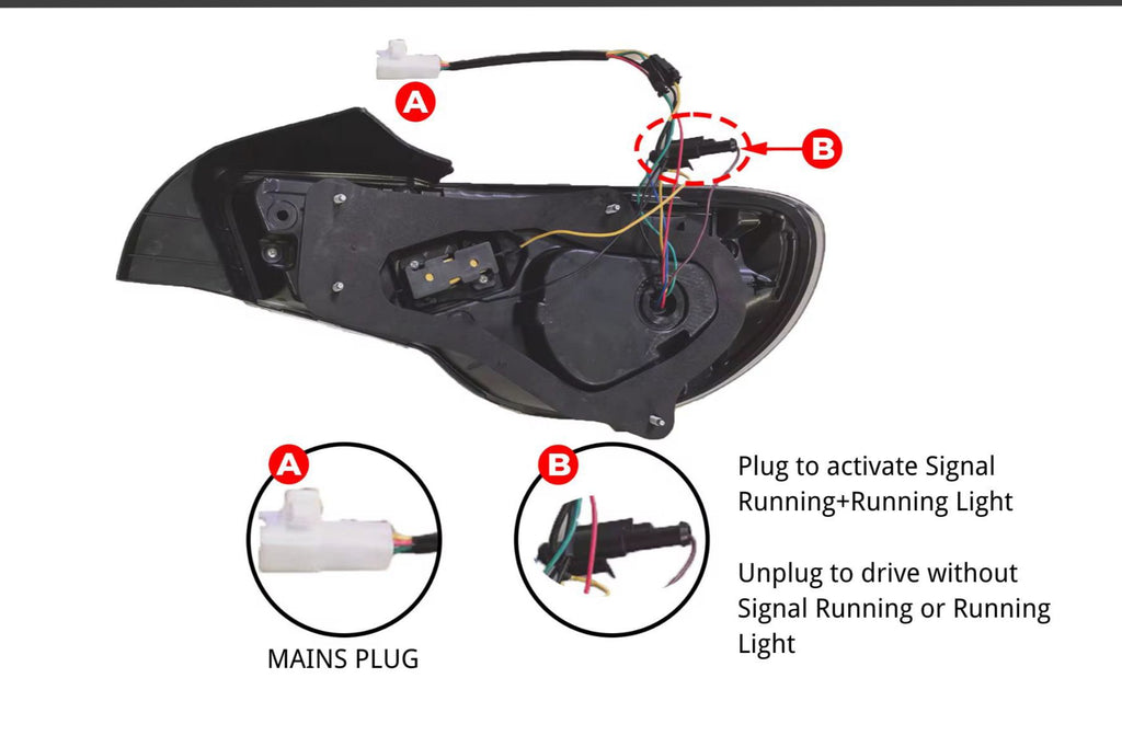 Toyota 86 12-23 Tail lights(clear) back details