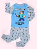 Minecraft Pyjama - Blue & Grey