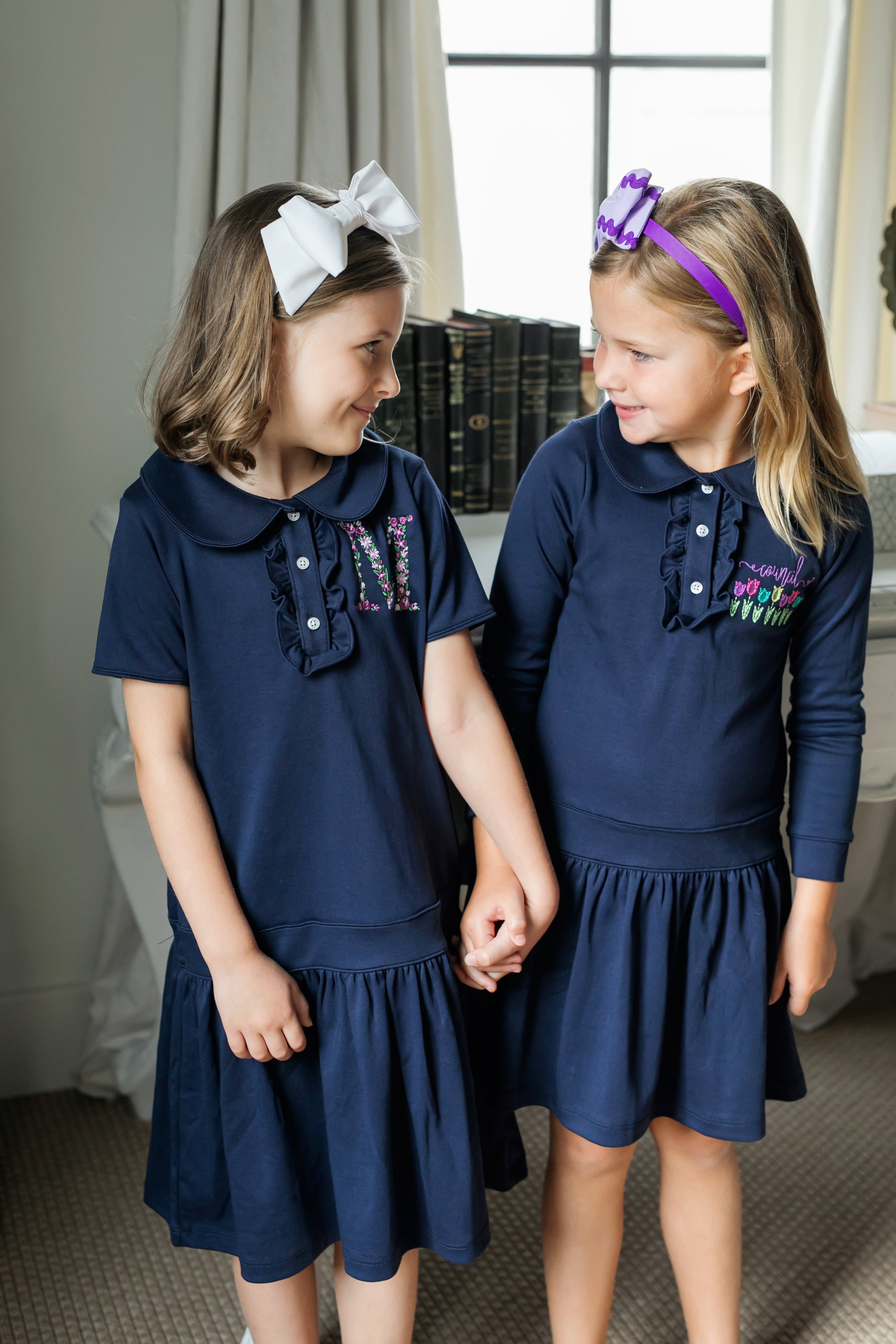 Lila School Uniform Dress with Pockets