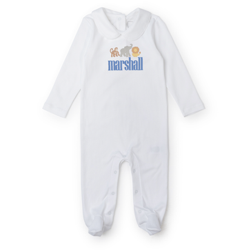 Baby Shop: Plain Edge Blanket with Monogram - Light Blue – Lila + Hayes