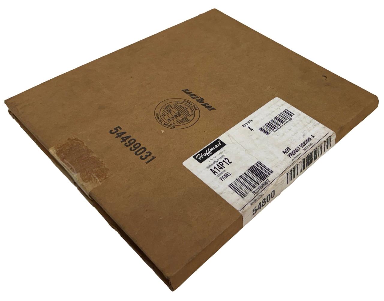 Hoffman A14P12 White Panel for Junction Box 14" x 12" 4-Pack