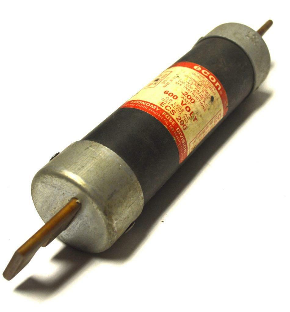 ECON ECS200 TIME DELAY DUAL ELEMENT FUSE 600 VAC 200 AMP