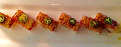 salmon oshi roll