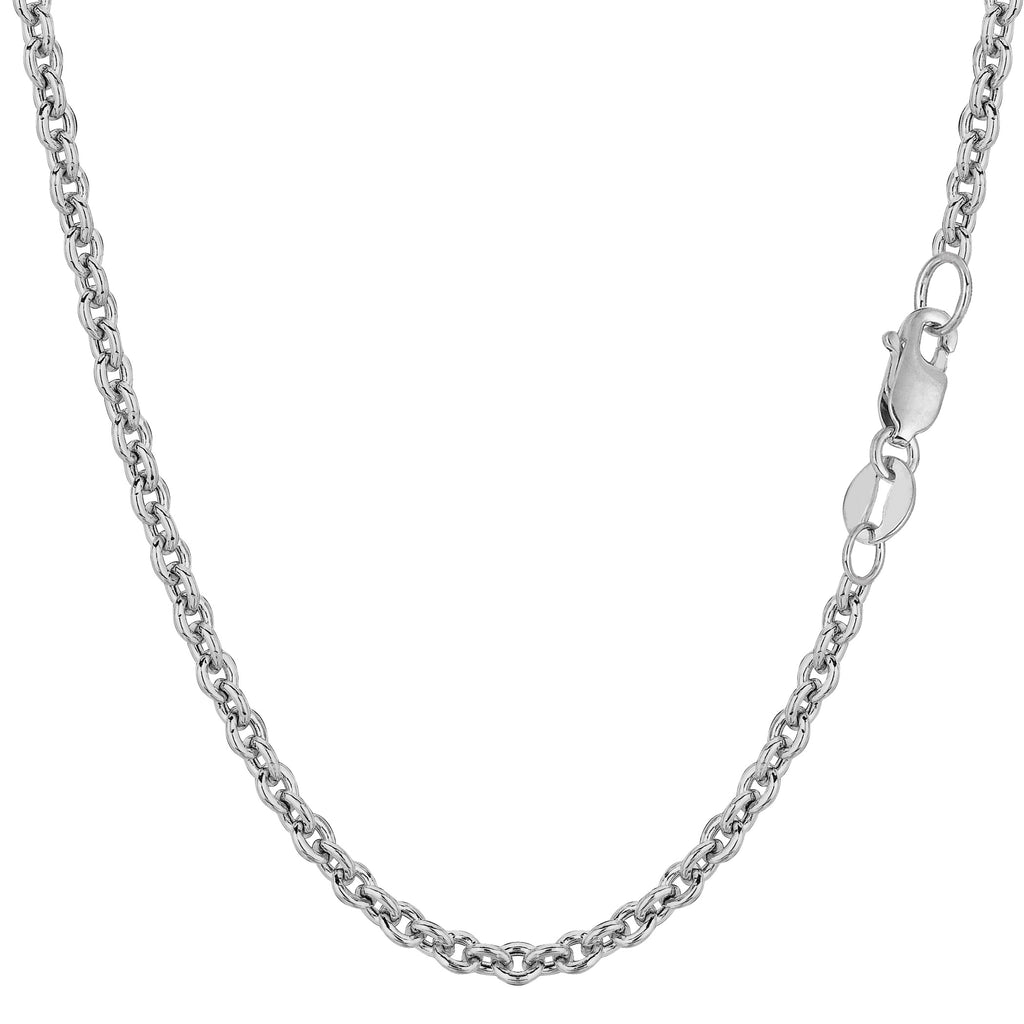 14k White Gold Forsantina Chain Necklace, 3.1mm – JewelryAffairs