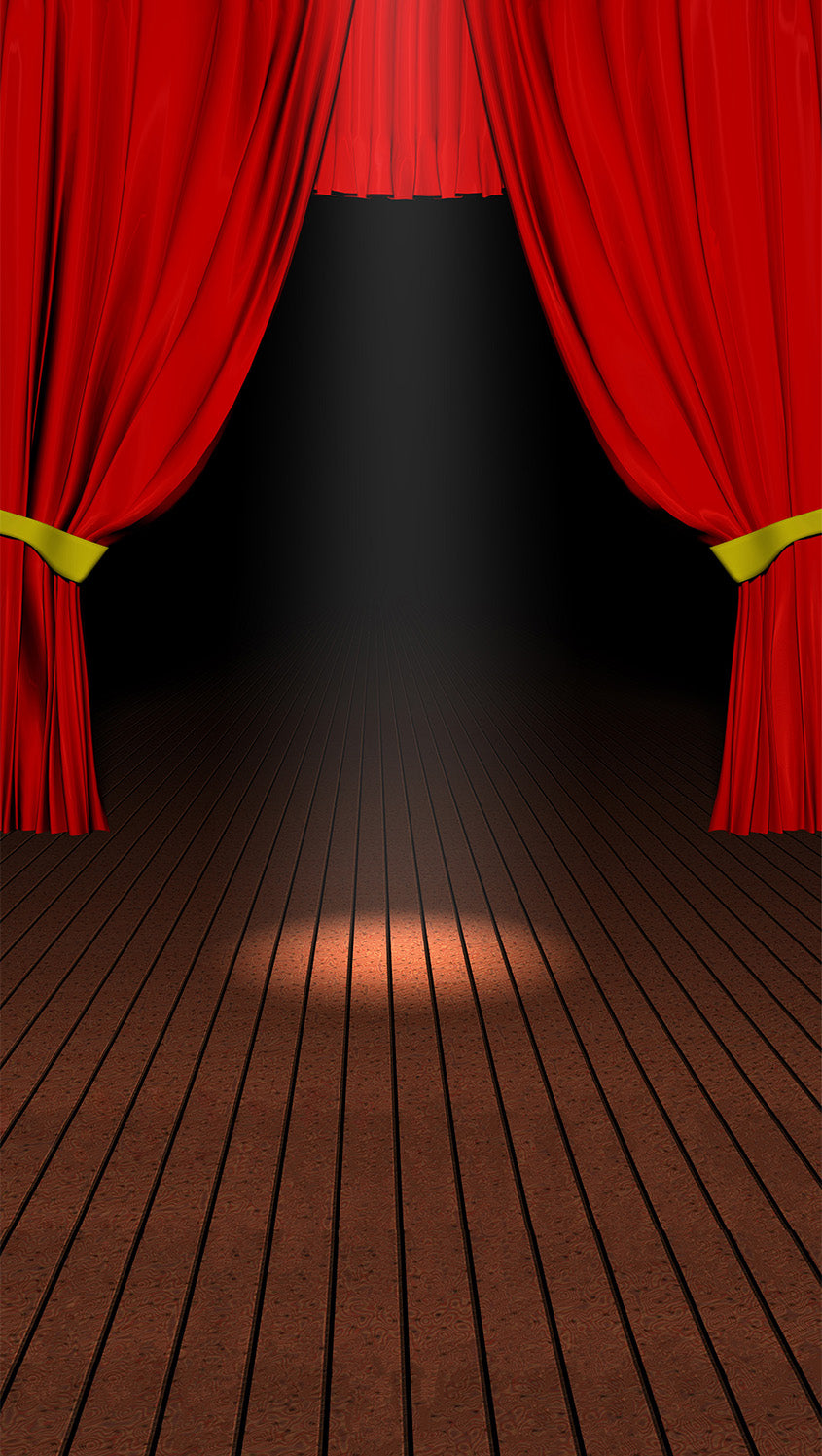 Red Stage Curtains Printed Backdrop - 2033 – Backdrop Outlet