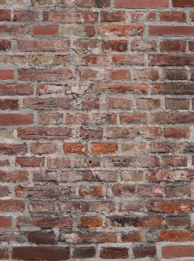 Distressed Brick Wall Printed Backdrop - x013 – Backdrop Outlet