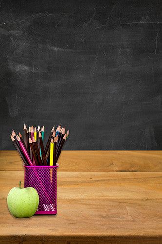 Teacher Desk Backdrop Black Chalkboard Background 6738 