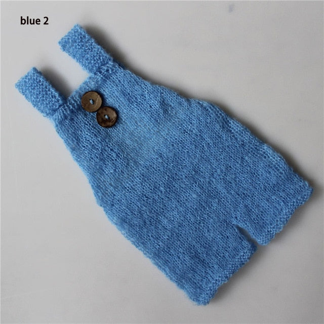 Baby Knit Mohair Overalls