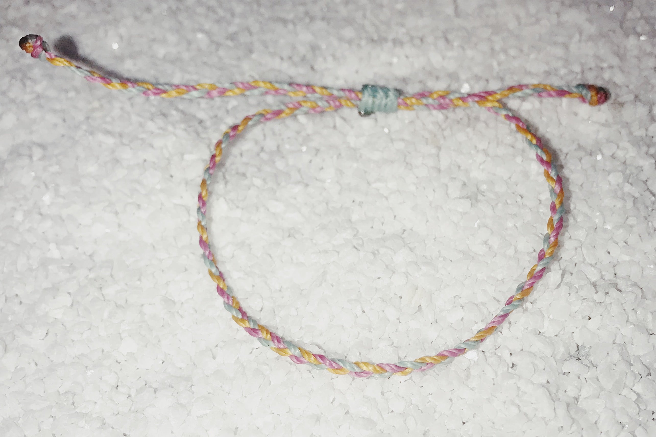 yellow friendship bracelet