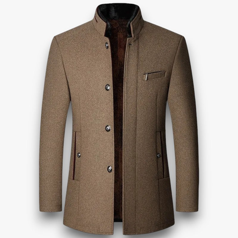 Heren Op Maat Gemaakte Wollen Blend Overcoat