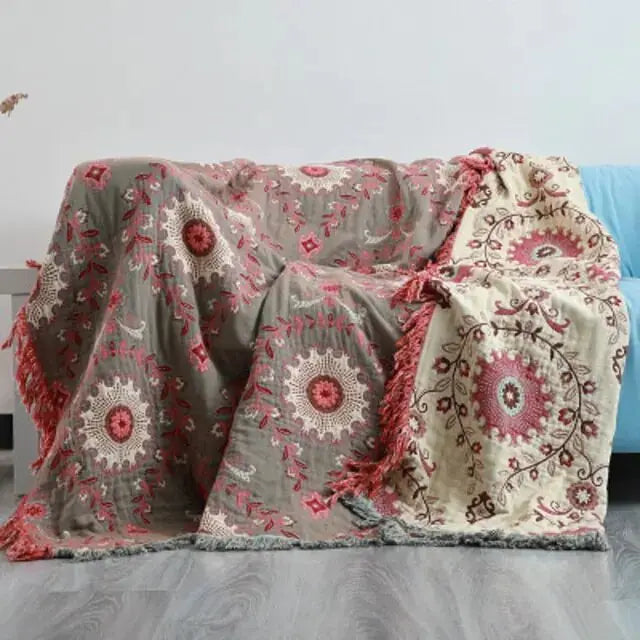 Cotton Sofa Throw Blanket Kia Day Design