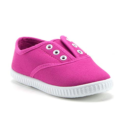 Girls 826 Toddlers Canvas Slip On 