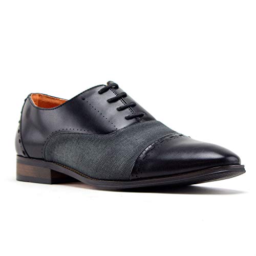 Men's C-471 Baker Derby Cap Toe Lace Up Combined Dress Shoes | Jazame, Inc.