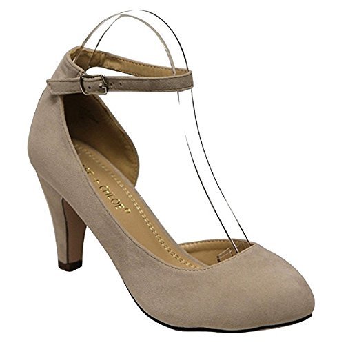 round toe low heel shoes