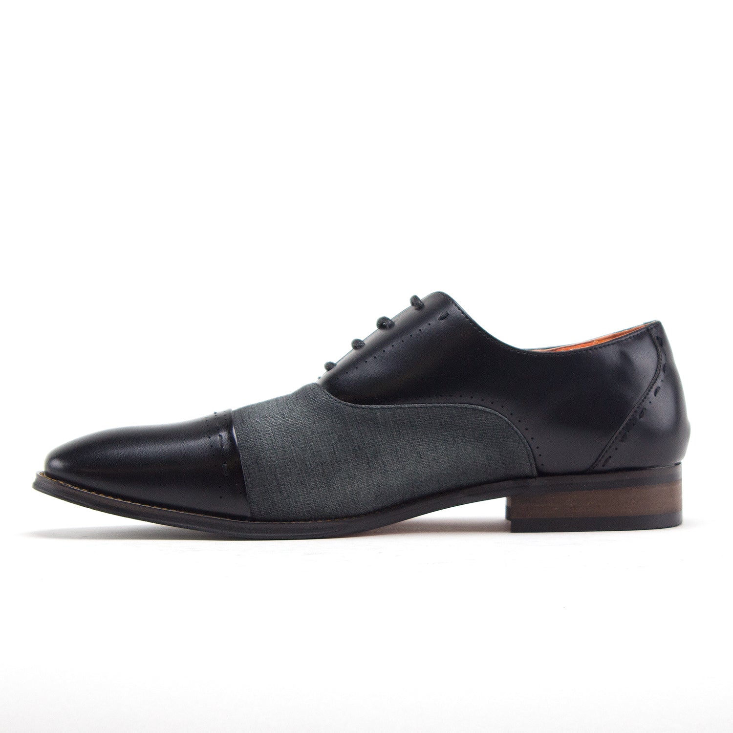 Men's C-471 Baker Derby Cap Toe Lace Up Combined Dress Shoes | Jazame, Inc.