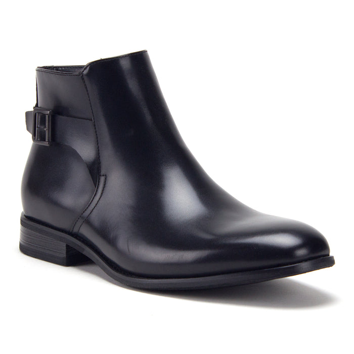 Men's 38893 Leather Lined Double Zip Cap Toe Dress Ankle Boots | Jazame ...