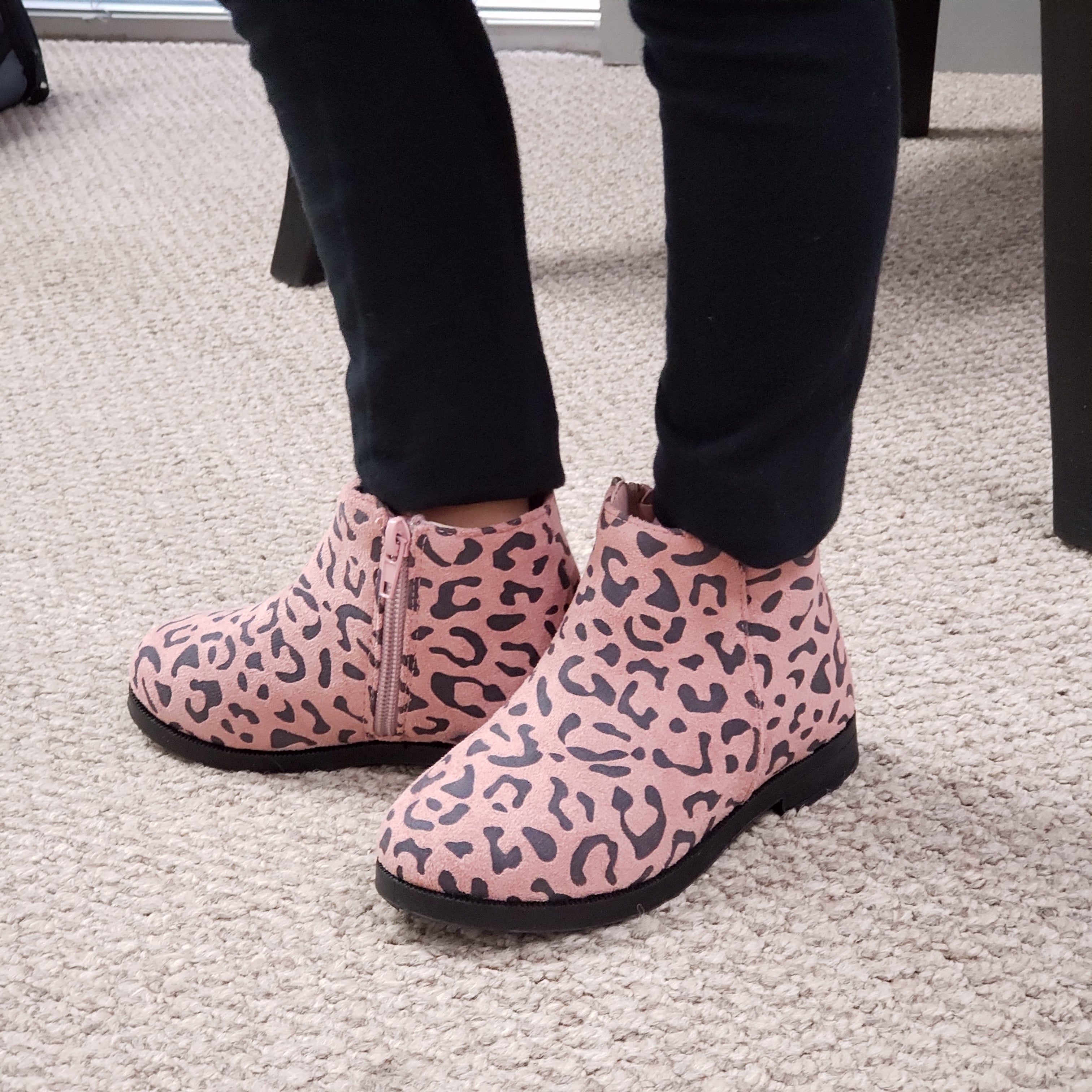 little girl leopard print boots