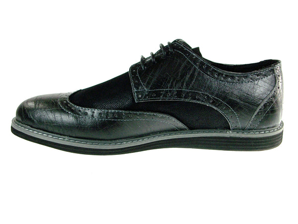 Men's Banker Wing Tip Lace Up Oxfords Dress Shoes | Jazame, Inc.