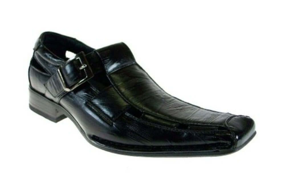 Boys Conal Sandals Dress Loafers Shoes K-61011 Black-91 | Jazame, Inc.