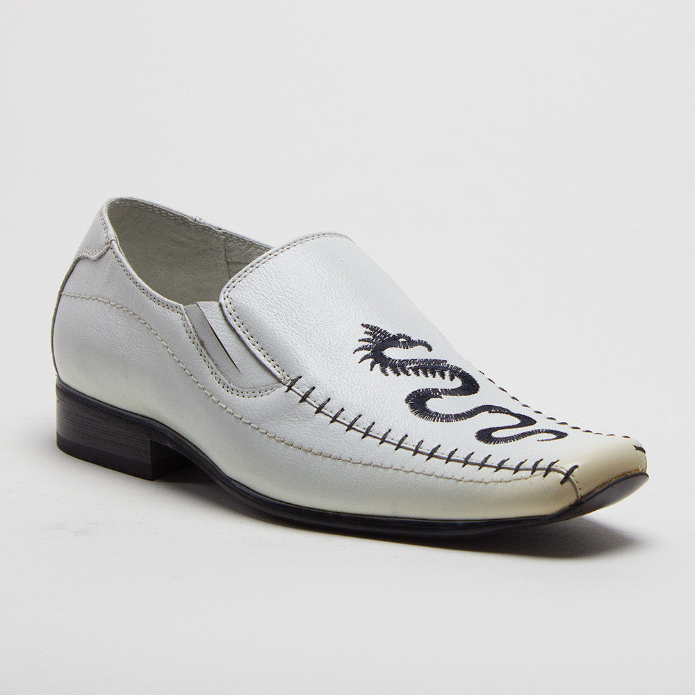 boys white loafer shoes