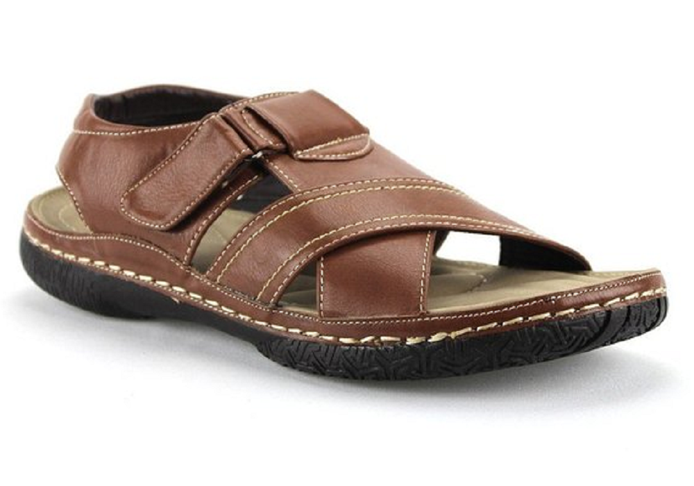 Men's Rocus Comfort Open Toe Walking Sandals JF3-41 Tan | Jazame, Inc.